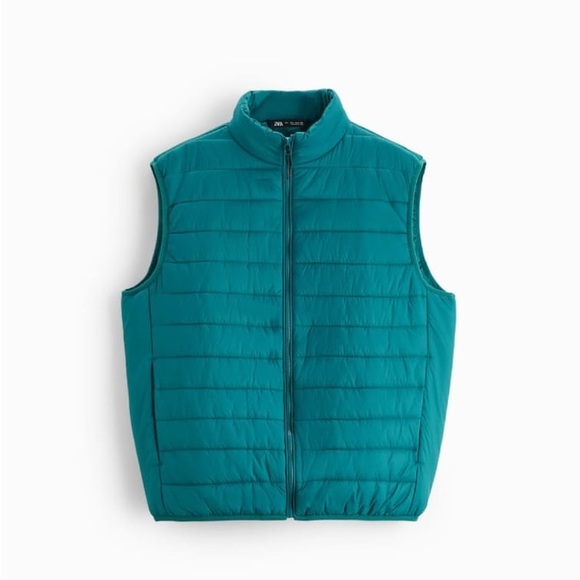ZARA LIGHTWEIGHT PUFFER GILET - Picture 1 of 7